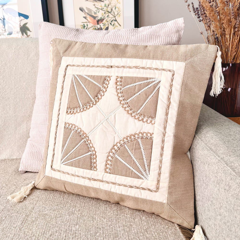 Organic Cotton Cushion Cover - HAZEL