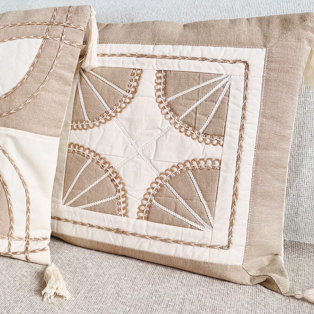 Organic Cotton Cushion Cover - HAZEL