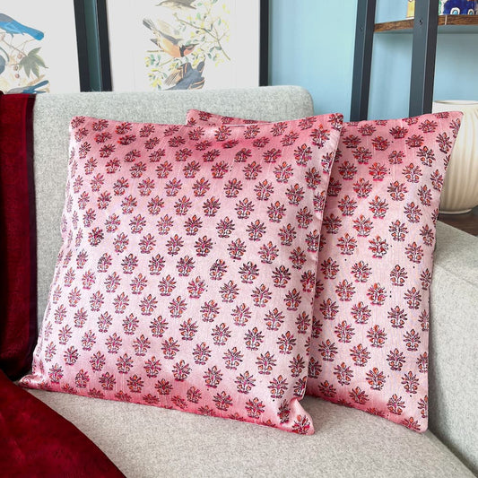 SILK Cushion Cover - ROSE