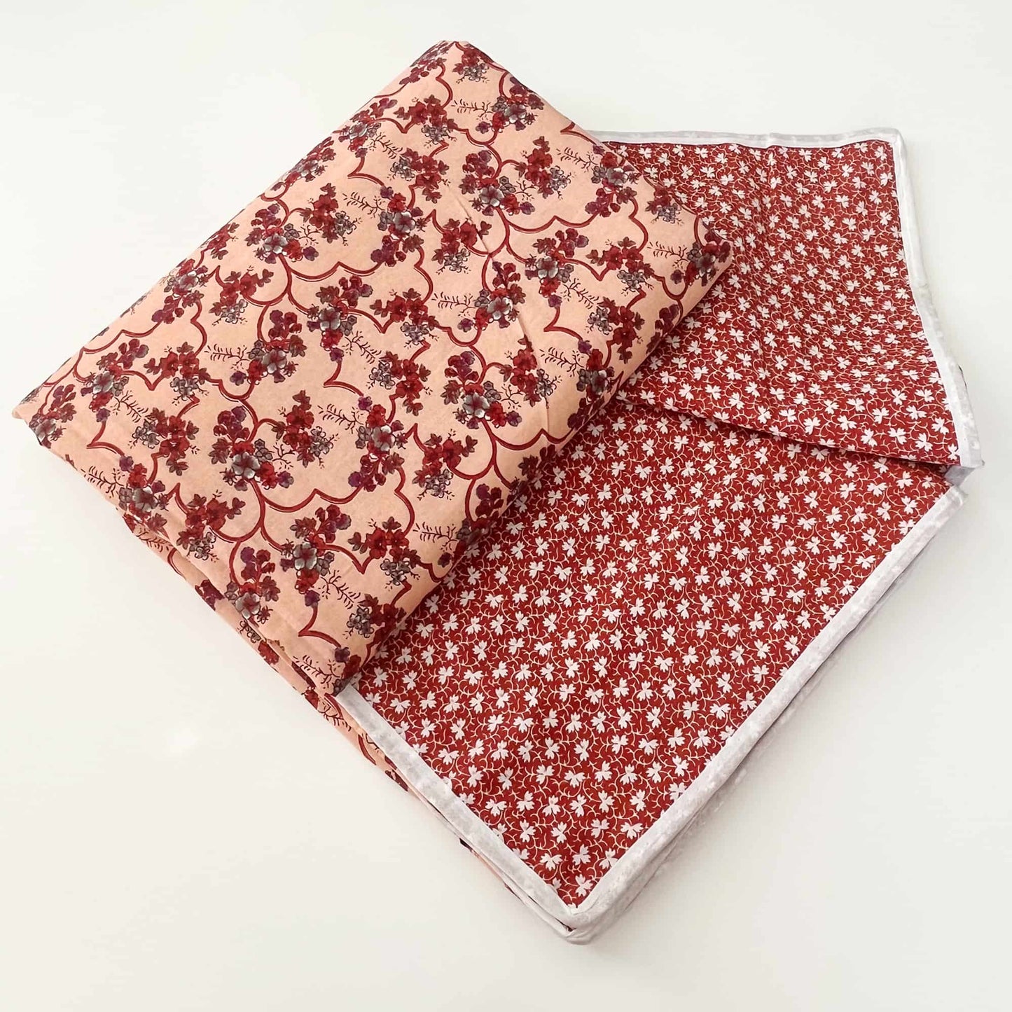 Dohar Blankets - Maroon/Peach