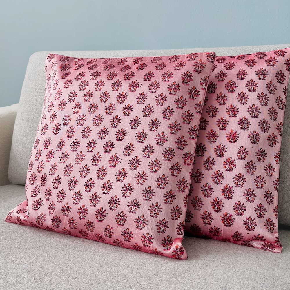 SILK Cushion Cover - ROSE