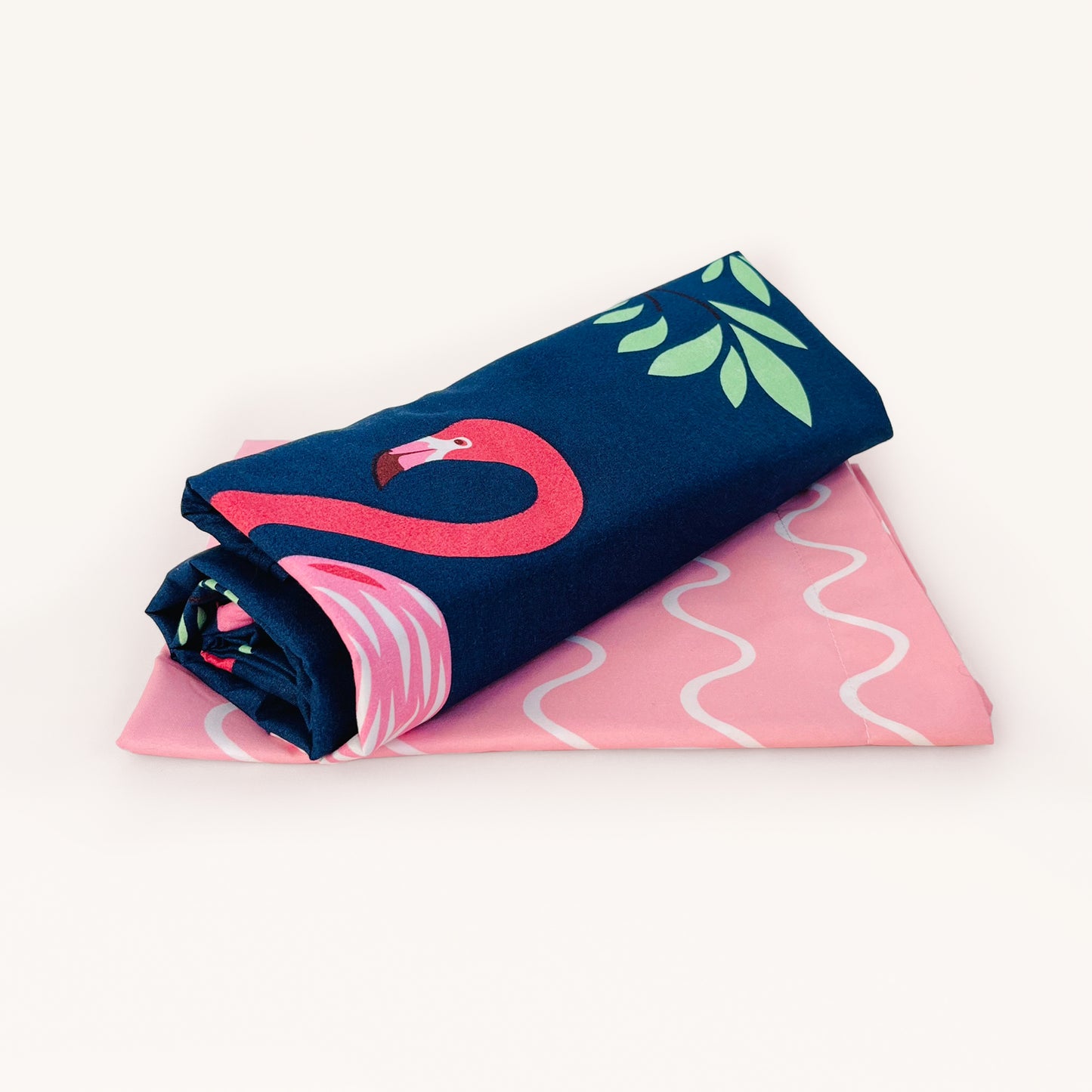 KIDS Flat Bedcover Set - FLAMINGO