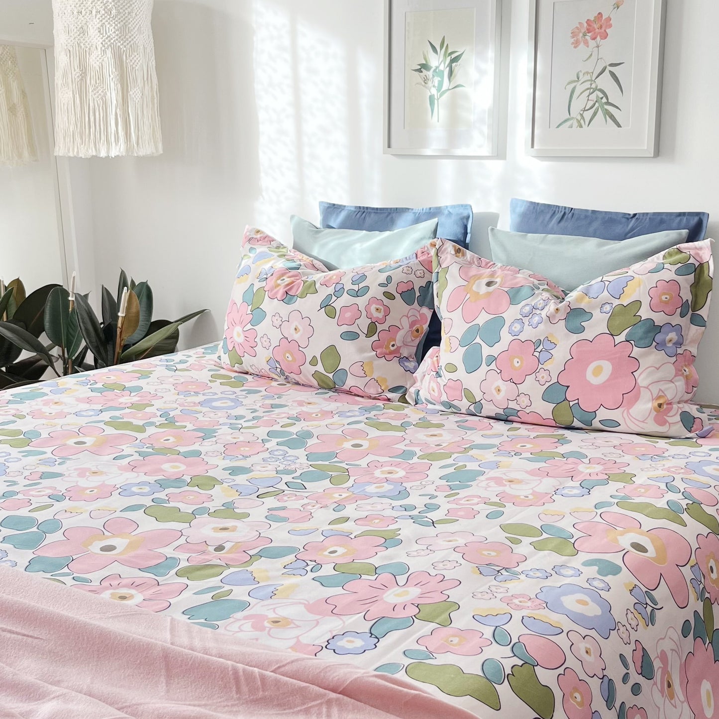 Flat Bedcover Set - COTTON CANDY