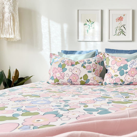 Flat Bedcover Set - COTTON CANDY